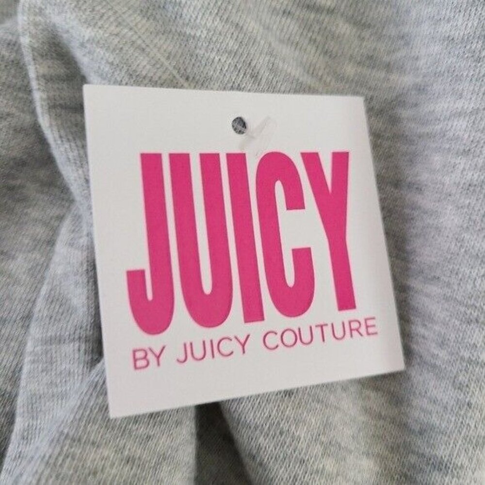 Juicy Couture Womens Cozy Racer Crop Pullover Top M NWT Quarter Zip - Picture 8 of 8